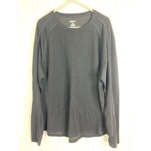 Wicked Wool Black Wool Blend Base Layer Size 2XL